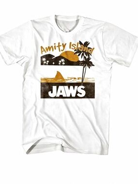 Jaws Amity Island Sands Womens Mens T-shirt Unisex